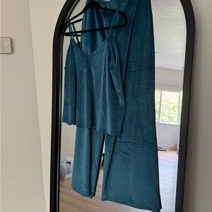 Double Zero Velvet Blue Set